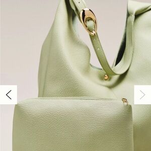 Supple Pistachio Green Hobo Bag & Pouch ~ Anthro